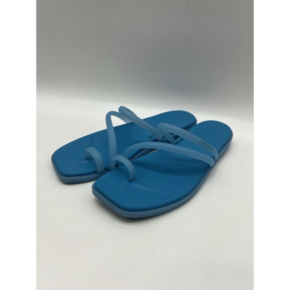 CROCS Miami Women's Frosted Toe Loop Sandal, Flip Flop, Blue - Size 9- NWT's - Picture 4 of 5